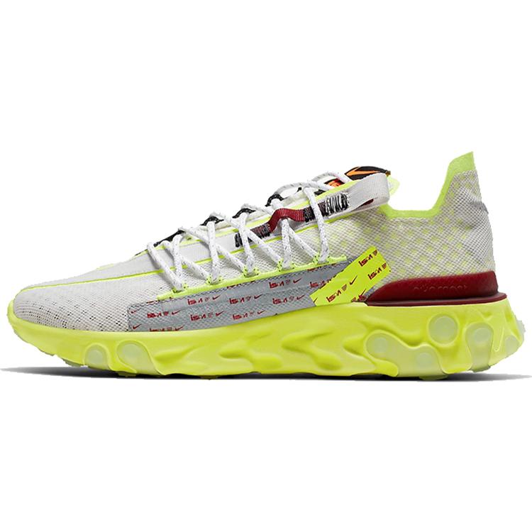

new Nike React Runner Ispa Platinum Tint Volt Glow Team Red 36