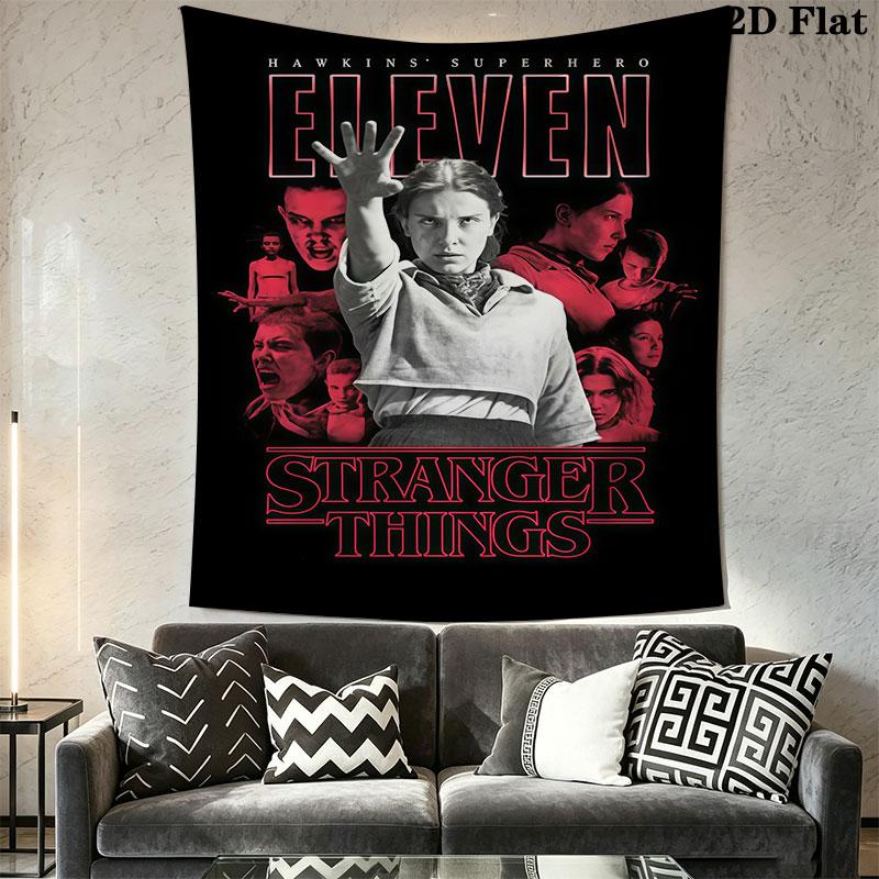 Stranger Things D Wall Hanging Printed Fabric Blanket Decorative Tapestries for Bedroom Living Room Home Decor