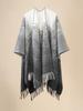 New Imitation Cashmere Women Scarf Autumn Winter Striped Tassel Poncho Wrap Blanket Capa Para Mujer Pashmina Shawl Echarpe Hiver