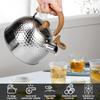 2L Stainless Steel Tea Kettle Rustproof Whistling Tea Kettle Food Grade Stove Top Tea Kettles for Home Kitchen Outdoor picnic