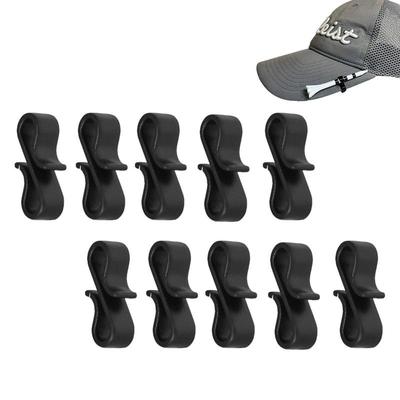 Golf Tee Holder Hat Clip 10pcs Hat Clamps Golf Ball Marker Holders Small Clip Golf Accessories Multi-Purpose For Camping Belts