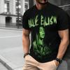202526 Vara Billie Eilish Imprimat Modă Casual Imprimat Bumbac Tricou pentru Bărbați și Femei Larg Mărime Mare Îmbrăcăminte Bărbați