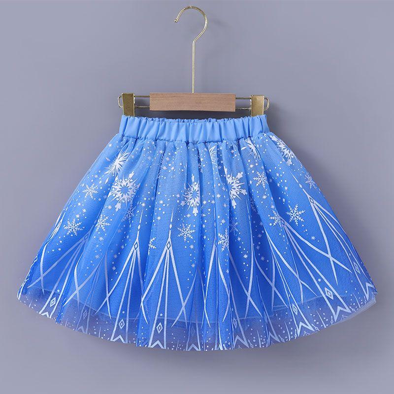 Girls' Colorful Pink Half Skirt New Baby Puff Mesh Versatile Dance Short Skirt