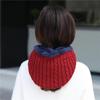 WTEMPO Autumn Winter Knitted Pullover Hats Women Large Solid Color Ear Protection Outdoor Cycling Windproof Scarf Hats