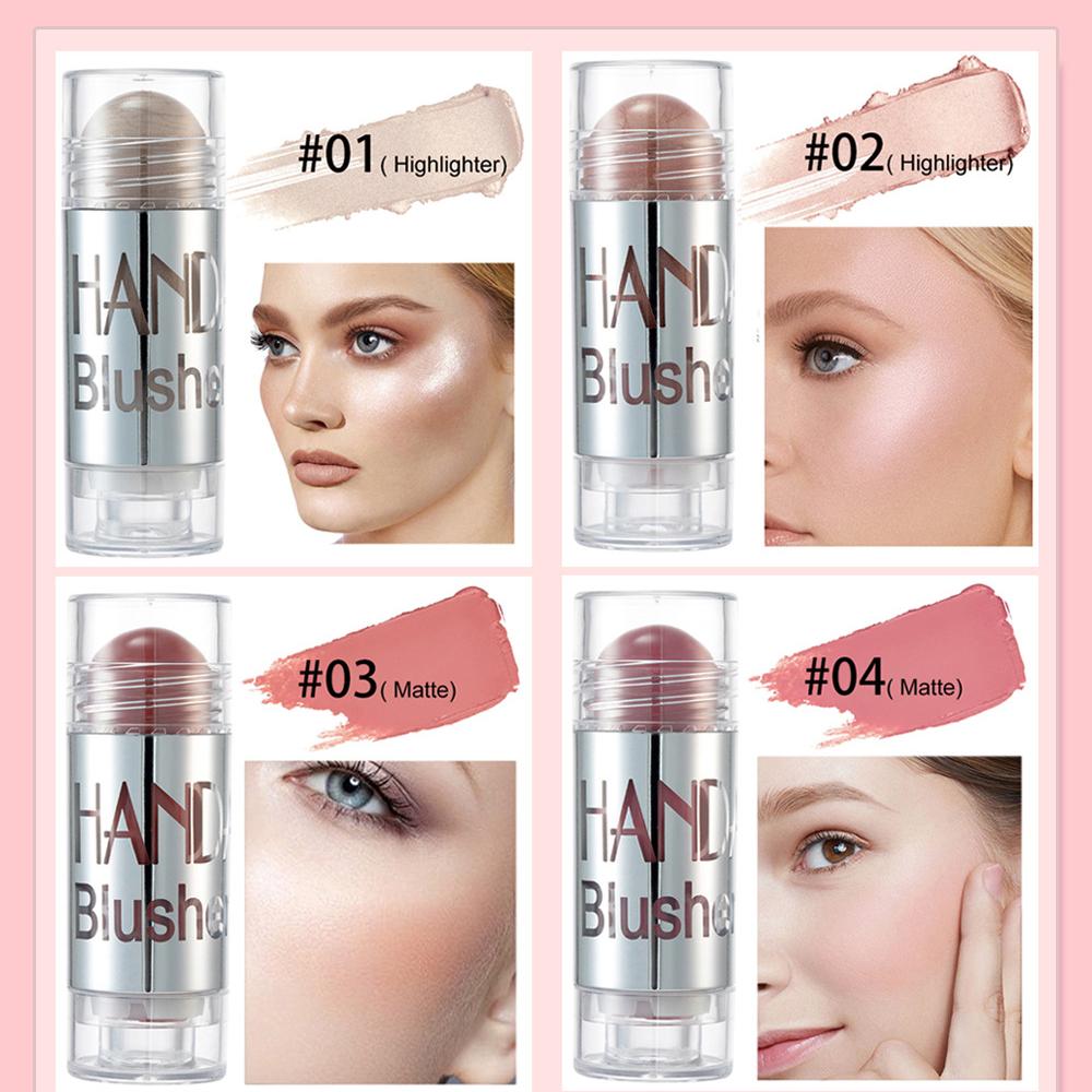 Róż w sztyfcie 8-kolorowy kredkowy róż w sztyfcie Rouge ołówek kremowy róż do policzków o wysokiej zawartości pigmentu, możliwy do zbudowania kolorowy makijaż twarzy