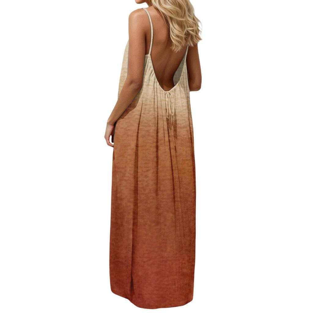 Robe décontractée à imprimé dégradé pour femme