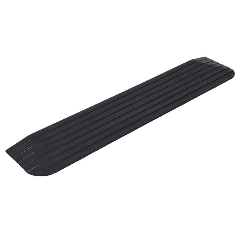 Rubber Threshold Ramp Striped Non-slip Surface 2200lbs/1000kg Load Capacity Ramp For Wheelchair