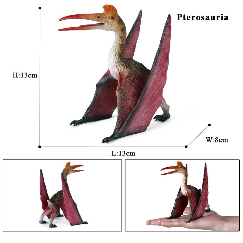 Oenux Classico Giurassico Dinosauro Giocattolo Quetzalcoatlus Ljahjas Pterodattilo Action Figures Animali Modello PVC Collezione Giocattolo per Bambini