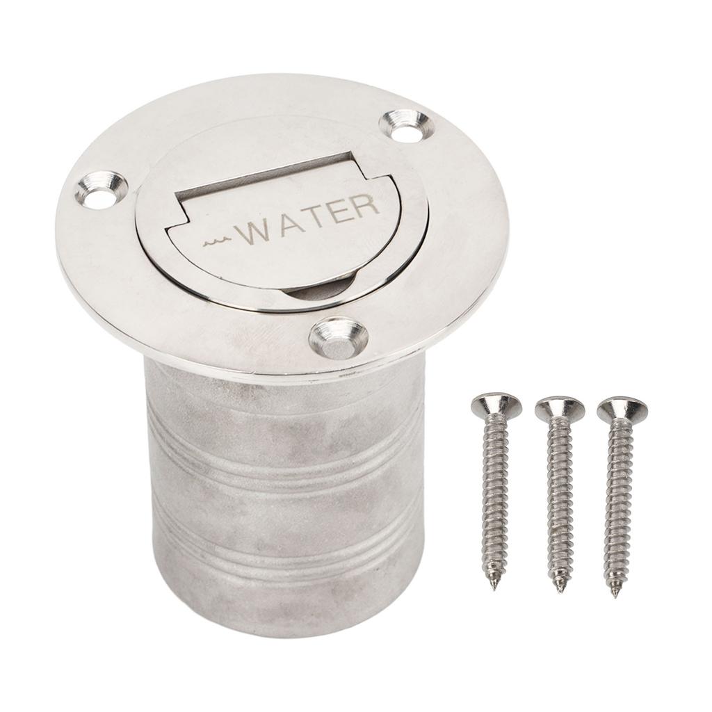 Bootsfüller, rechtwinklig, Muschelschale, Edelstahl 316, Hardware für Boote, schlüsselloser Deckfüller, 50 mm, 2