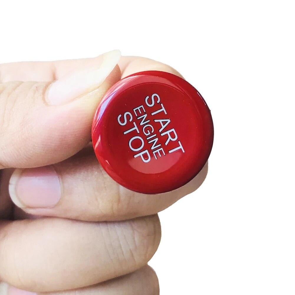 

ABS автомобильный двигатель, кнопка запуска, остановки, кольцо, накладка, подходит для Alfa Romeo Giulia Stelvio 2017-автомобильные аксессуары, наклейки для интерьера красный