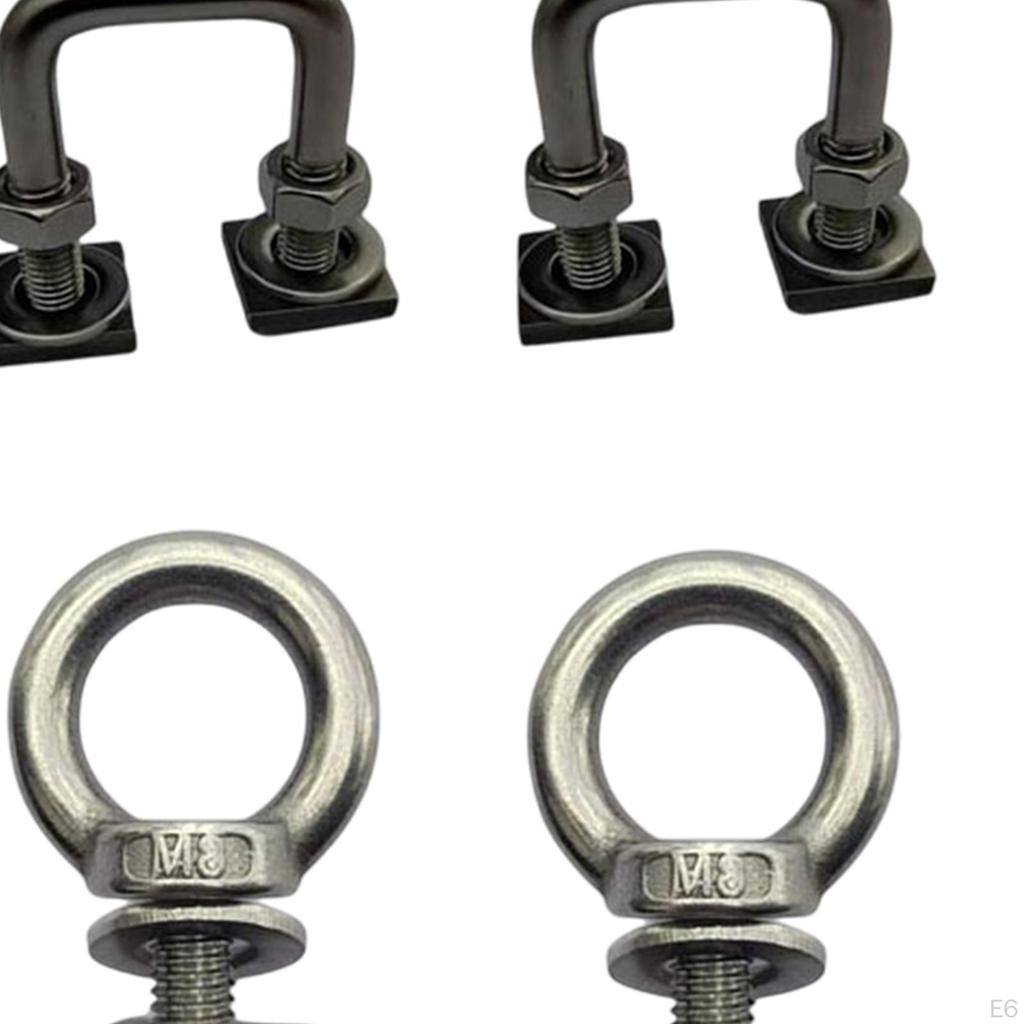 6Pcs Car Roof Bar Bracket Clamp Bolt Vehicles Storage Luggage Rack Clip Style A