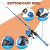Kids Fishing Pole Telescopic Fishing Rod and Reel Combo Kit with Fishing Lures Fishing Lines Fishing Hooks