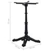 Bistro Table Base Black 52 X 52 X 72 Cm Cast Iron