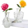 Glass Vase Bud In Bulk Set of 2,Vintage Flower Bottle Small Bud Vases for Floral Arrangements, Home Decor,Wedding Center