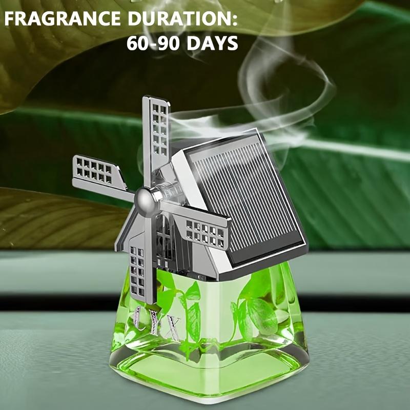 1pc Car Windmill Shaped Design Air Perfume Solar Aromatherapy Diffuser Car Dashboard Deodorizer Indoor Decoration