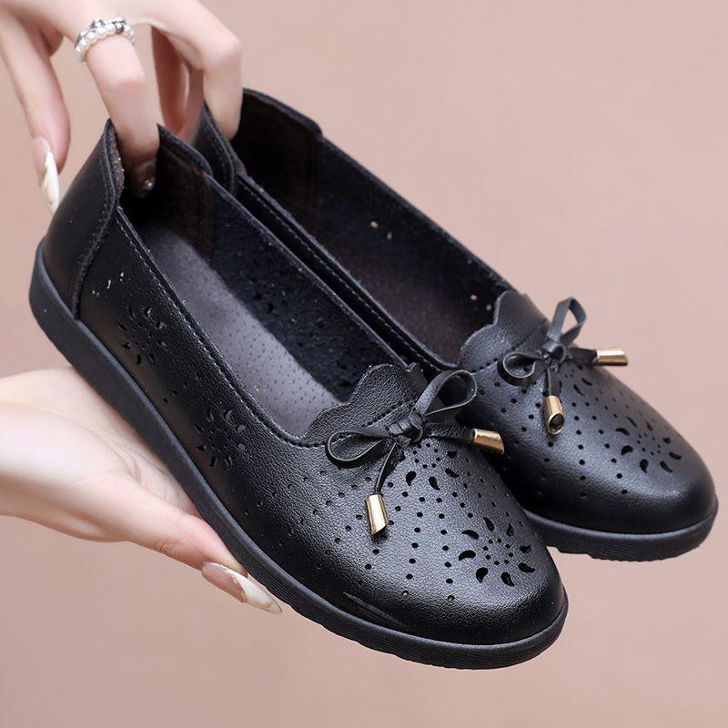Summer Women Sandals Comfort Soft Sole Shoes Lightweight Breathable Hollow Out Women s Flats 35