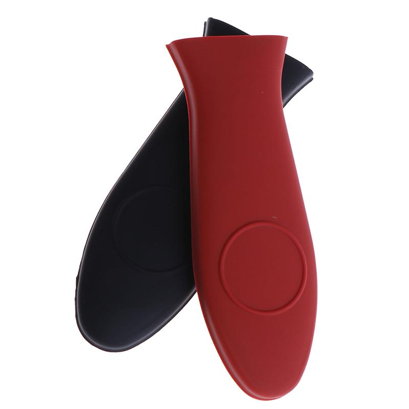 Non-Slip Silicone Handle Holder Potholder Cast Iron Skillet Grip Sleeve Cover