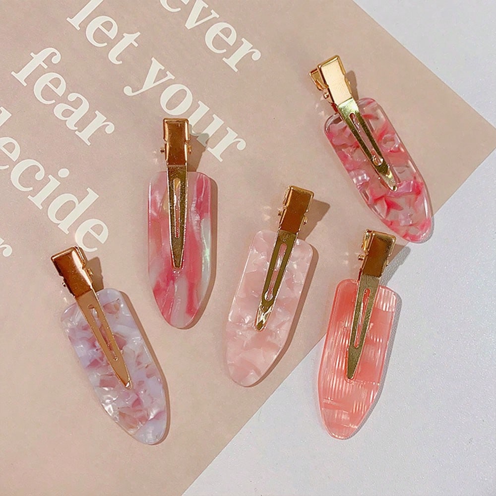 1pcs Acetate Seamless Hairpin  Acrylic Alligator Hair Clips, Cute Bangs Hair Accessories For Women,Fall,Travel, Hair Too