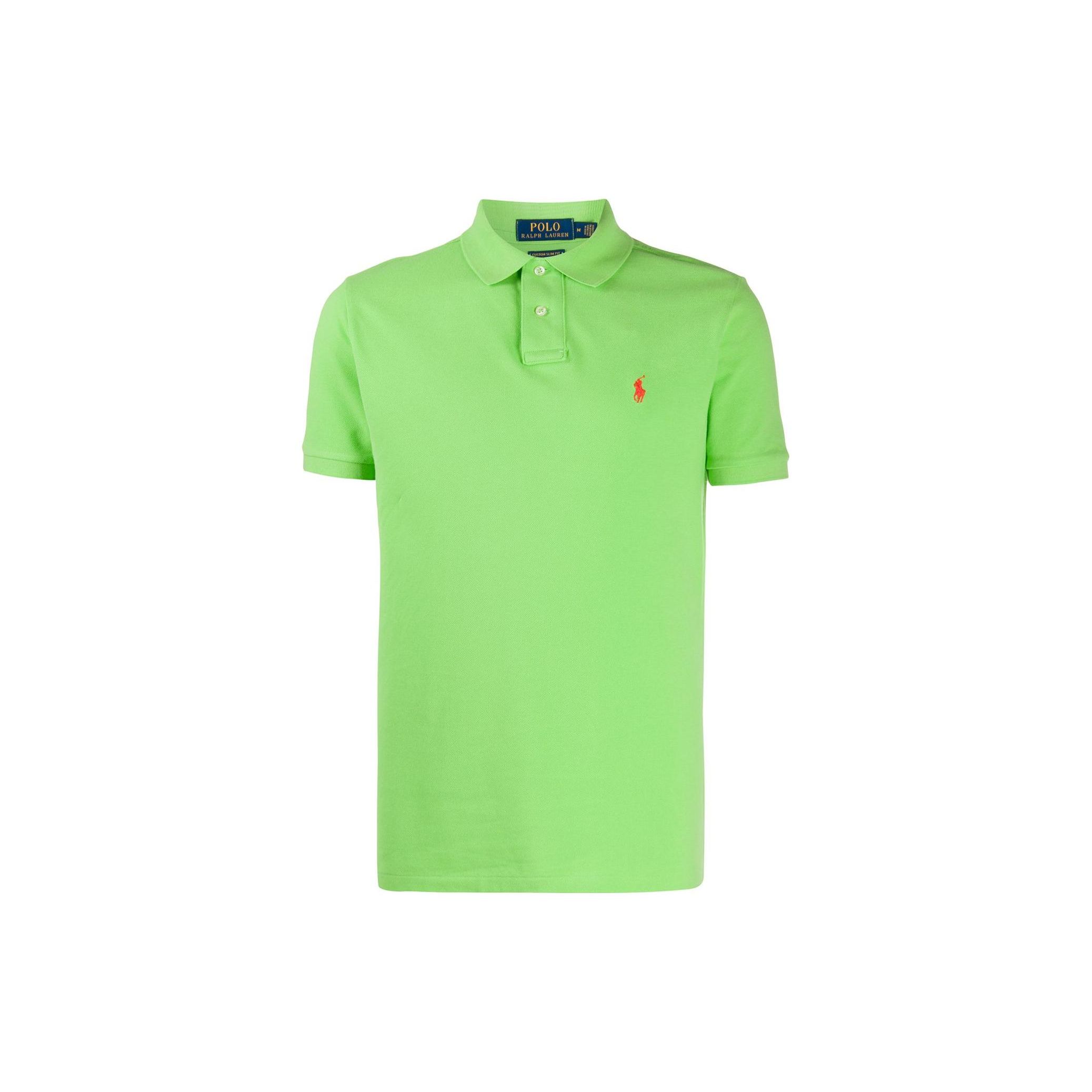 

Polo Ralph Lauren Логотип Вышивка Однотонная Футболка поло с коротким рукавом Мужские топы Зеленый 710782592-019 M