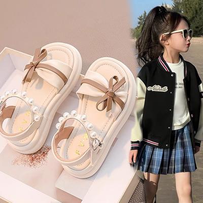Girls Shoes, Children's Baby Princess Sandals 2025 New Summer Sports Explosion, Big Children's Foreign Style Soft Bottom Beach