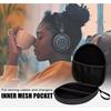A Hard Shell Travel Headphone Case - Durable Nylon Protective Cover with Zipper Closure And Handle