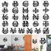 Multipurpose Letters Sign  Wrought Iron Decor Ornament Crafts Supplies for Indoor Outdoor Garden Yard Decoration Gift