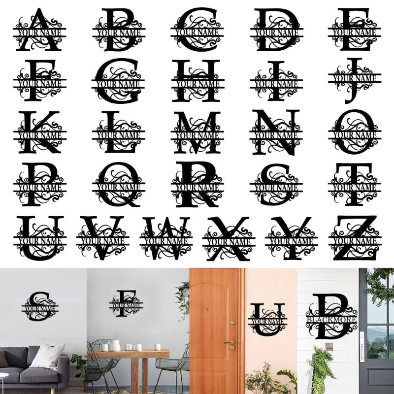 Multipurpose Letters Sign Wrought Iron Decor Ornament Crafts Supplies for Indoor Outdoor Garden Yard Decoration Gift