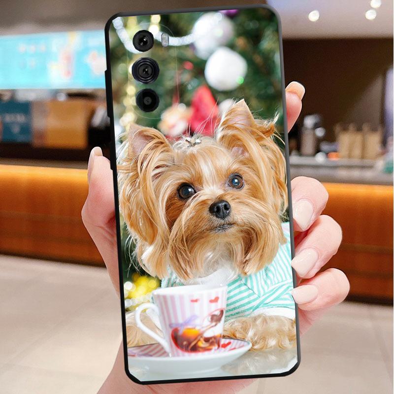 

Phone Case For Motorola Edge 50 40 Pro 60 50 40 30 Ultra Neo Fusion Moto G85 G72 G53 G54 G84 G13 G32 Yorkshire Terrier Dog Puppy Moto G32