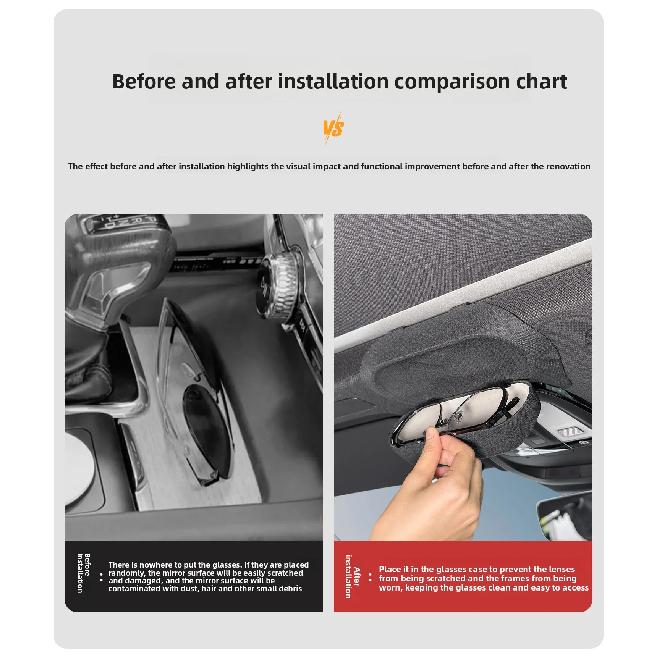 Suitable for Volvo xc60s90xc90s60v60v90 special car glasses case and sunglasses storage practical product
