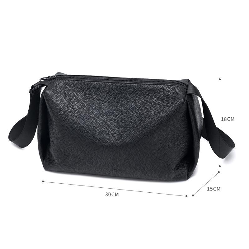 

Simple Leather Shoulder Bag Men S High-End Commuter Bag Men S Backpack Cross-Body Casual