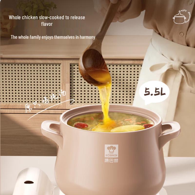 High-Temperature Crack-Resistant Ceramic Casserole Pot