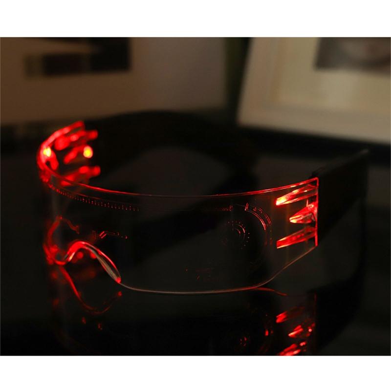 Decorative  Glasses Colorful Luminous Glasses LED Light Up Eyeglasses for Bar KTV Halloween  Party