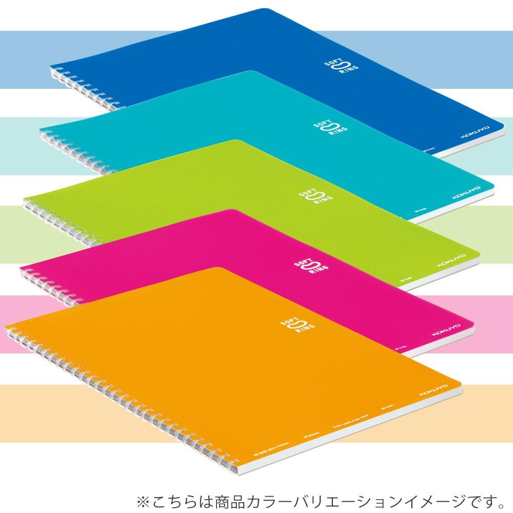 KOKUYO Soft Ring 2 40 pages Notebook, notebooks, total, Semi-B5 size, dot-ruled, Su-SV301BT-YRX2