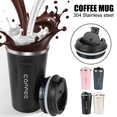 Car Thermos Mug for Tea Water Coffee Leak_Proof Travel Thermo Cup Coffee Mug 380/510ML Double Stainless Steel
