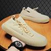 Herren Slip-On Laufschuhe Ultraleicht Atmungsaktiv Rutschfest Laufschuhe Lässige Mode Sneaker Gestricktes Mesh Trainings-Sportschuhe für Herren