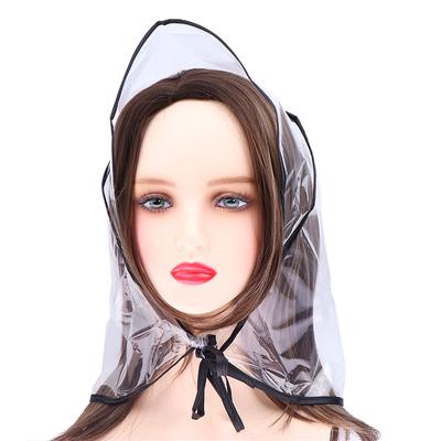 1Pcs Protect Hairstyle Rain Hat Plastic Bonnet For Women And Lady Clear Keep You Hair Looking Perfect Even After A Rain Shower