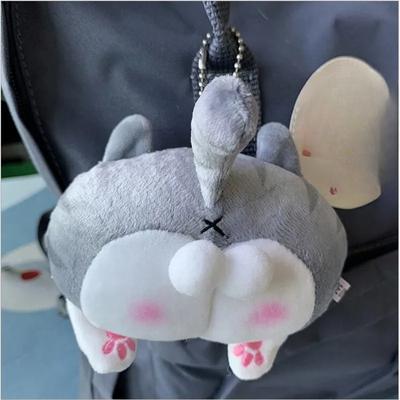 Cute Cat Butt Plush Toys Corgi Pig Butt Keychain Soft Fidget Toys Female Bag Decoration Student Fashion Girls Child Gift
