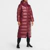 Nike Warm Hooded Long Down Jacket Women Outerwear Burgundy CU5821-638