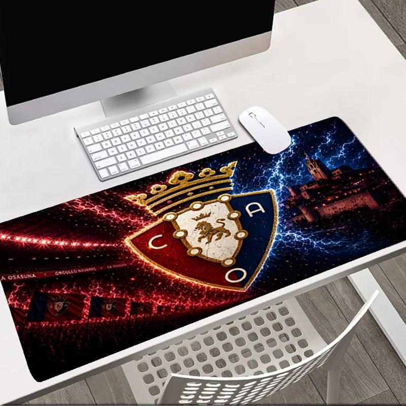 FC Osasuna Golden Lion Mouse pad Office Desk Mat, Gaming Mouse Pad Mousepad, keyboard pad,Heavy-Duty Non-Slip Rubber Backing, Gift