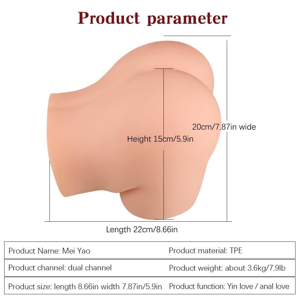 Male Masturbator Silicone Big Ass Vagina Pussy Product for Adult Sexy Body Adult Sexual Health Care Products