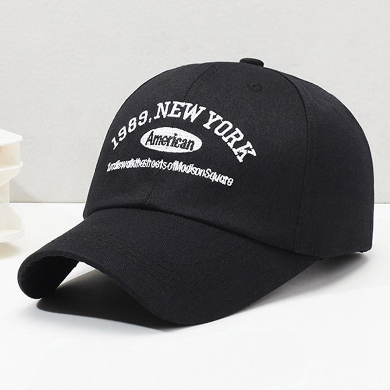 Korean Retro Baseball Hat Women'S Autumn Winter Versatile Ins Street Letter Embroidered Caps Summer Couple Men