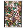 Static-Free Frosted Glass Privacy Film - Opaque, Light-Transmitting Sticker with Floral and Brocade Design