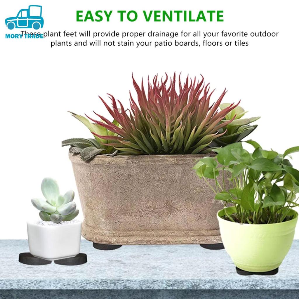 MORYTRADE Pot Raising Rubber Root Rot Indoor Potted 20 Pieces Platform, Mat, Breathable, Prevention, Drainage, Anti-Slip, Gardening, Plants, Plants,