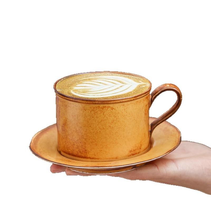 Ceramic Coffee Cup And Saucer Set High Value Afternoon Tea Latte Cup Mug