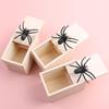 Halloween Spider Scared Wooden Box Prank Toy Funny Spoof Trick Spider Box Toy Halloween Scary Spider Jumps Out Great Party Gag Gift