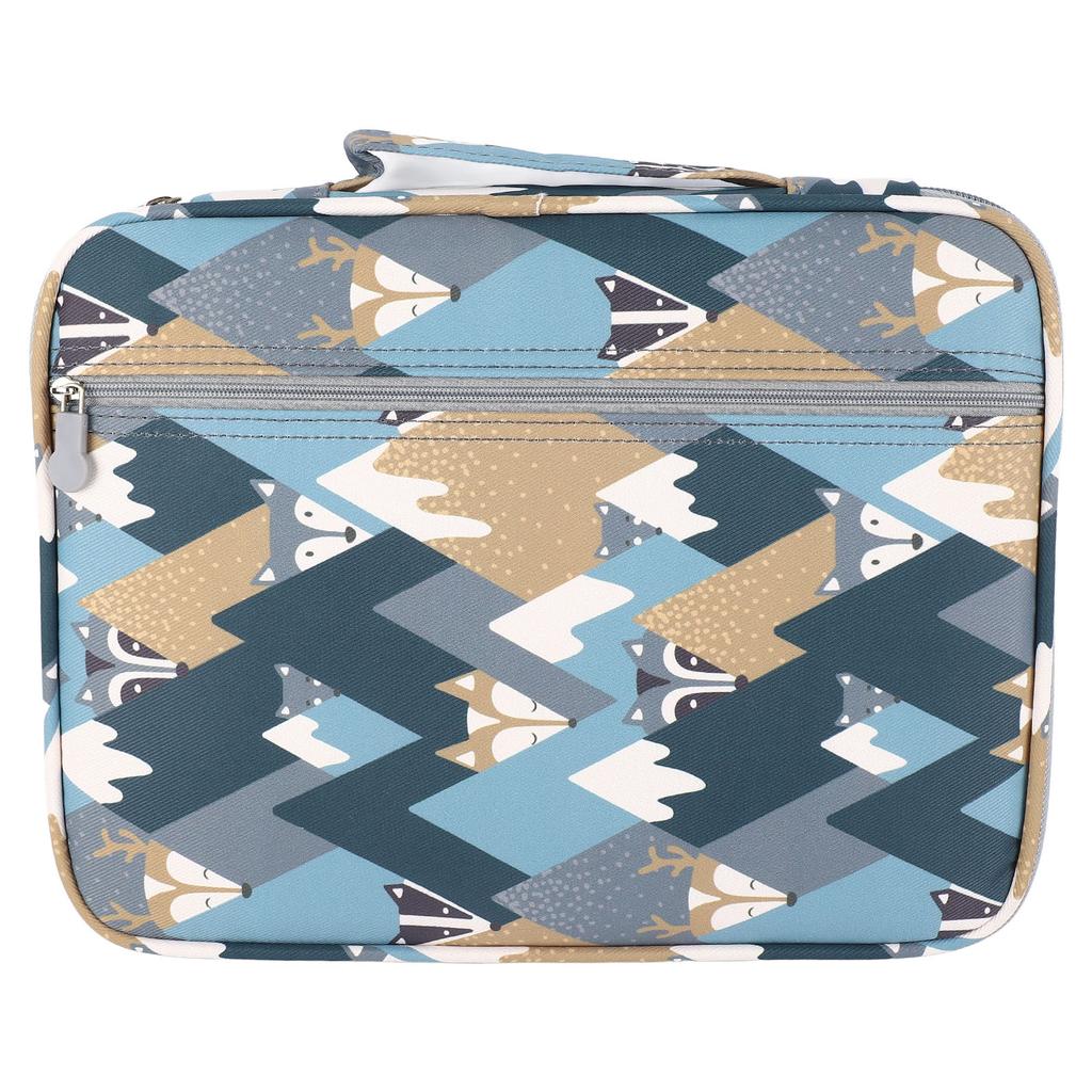 96 Slots Colored Pencil Case Nylon Multi Layer Large Capacity Art Student Storage Pencil Bag for Refills Colored Pencils