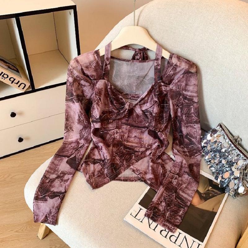 Women s Chic Slim-Fit Irregular Long-Sleeve Top - New 2025 Autumn Collection Extra Large красный