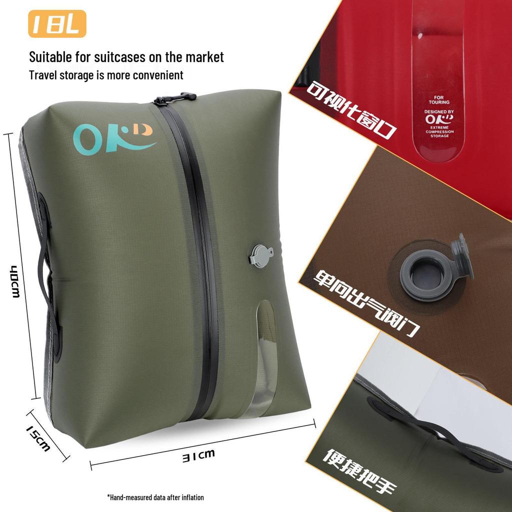 16L Second Gen TPU Vacuum Compression Clothes Storage Bag for Suitcases