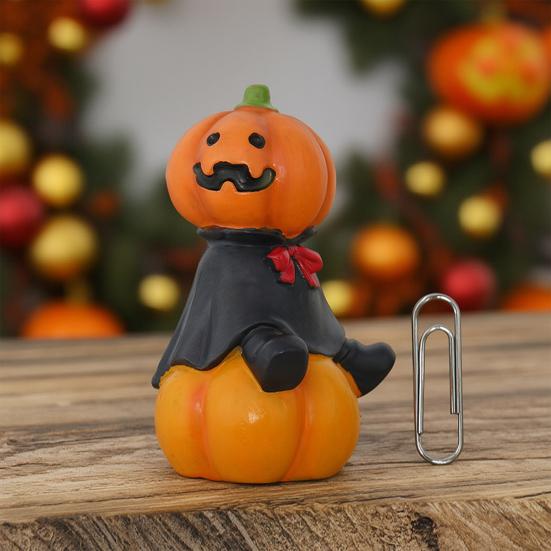 Yousheng Cute Halloween Resin Sculpture, Small Table Decorations, Mini Adorable Owl Bat Pumpkin Ghost Decor for Party Home Scenes Creative Holiday