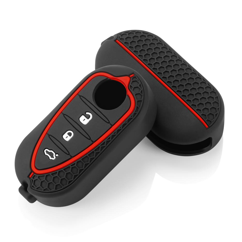 3 Button Silicone Car Key Cover Case For Alfa Romeo Mito Giulietta Gto 159 Gta 4C Mito Flip Remote Keychain Skin Protector Shell